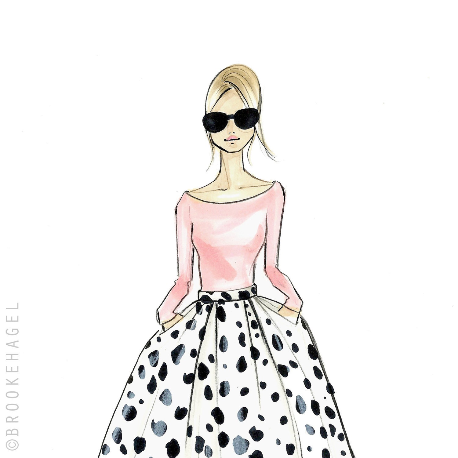 Fashion Illustration-Fashion Print-Fashion Art-Fashion by brooklit