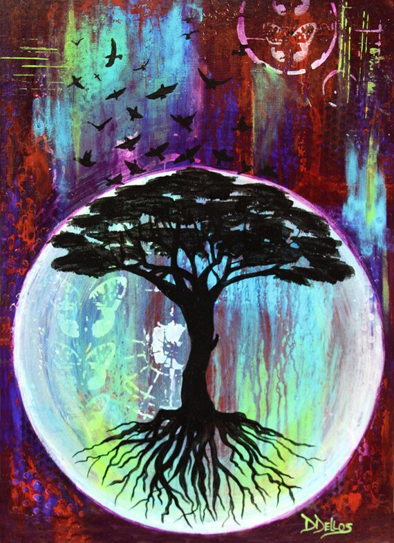 purple tree of life art
