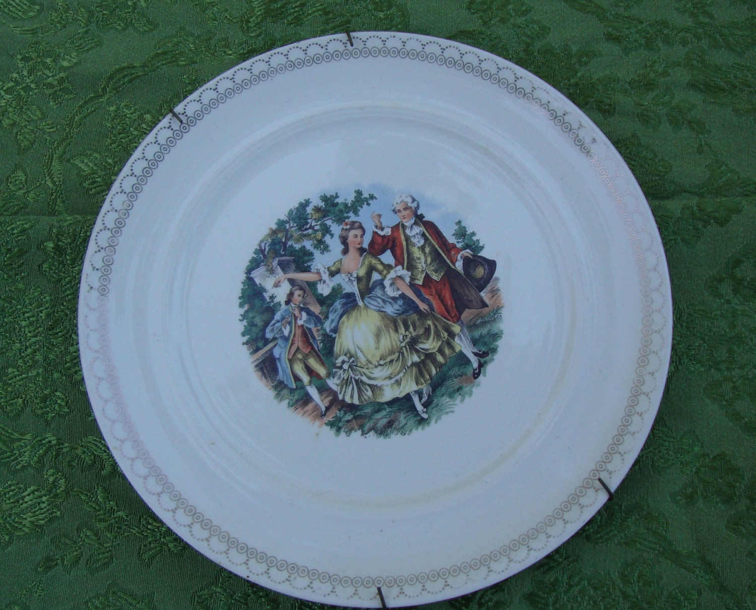 Vintage Plate 24K Gold Paint by Salem China Company Decorative