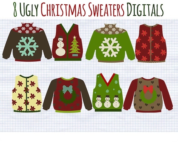 ugly christmas sweater clip art - photo #24