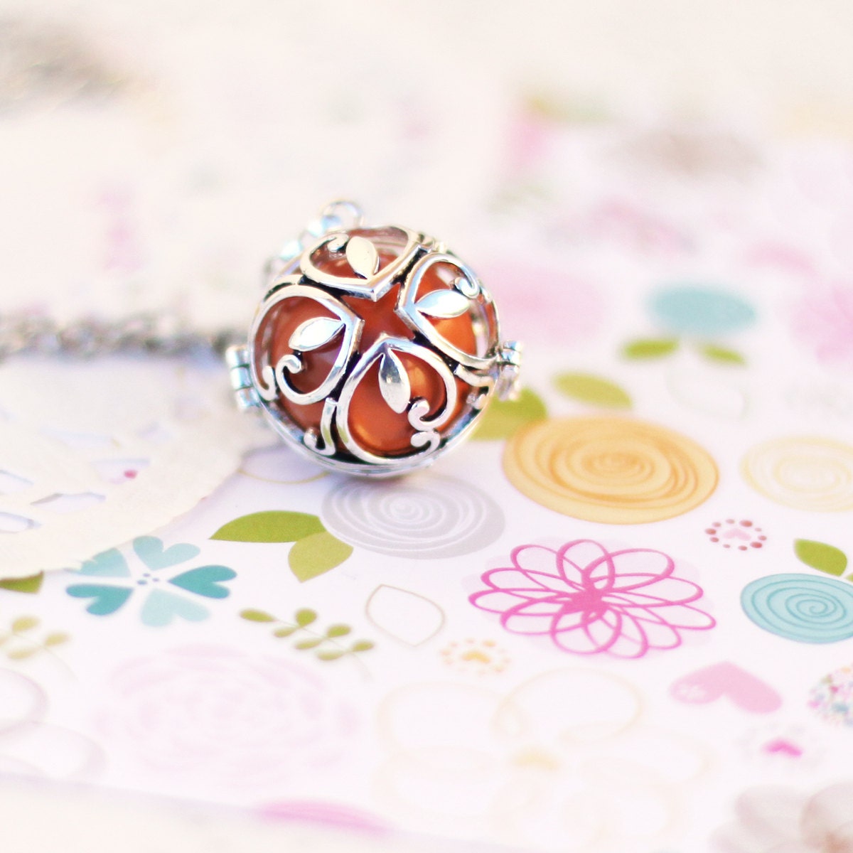 Maternity necklace Angel caller necklace bump necklace