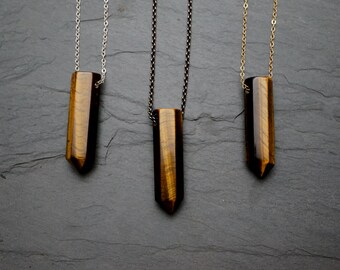 Tigers Eye Necklace // Protective Stone // Tiger's Eye Pendant // Tiger's Eye // Tiger Eye Necklace // Tiger Eye Jewelry