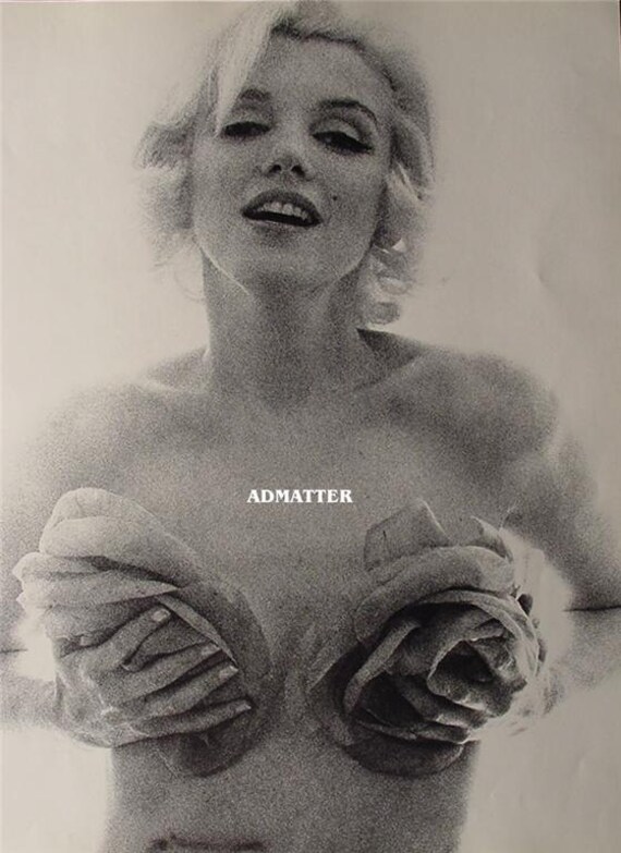 Marilyn Monroe Topless Poster 9x12 2 Sided Pin Up Wall Art