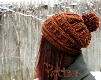 tutorial pom pom beanie Pom Download Puff Tutorial Pom PDF Beanie Textured Winter Stitch