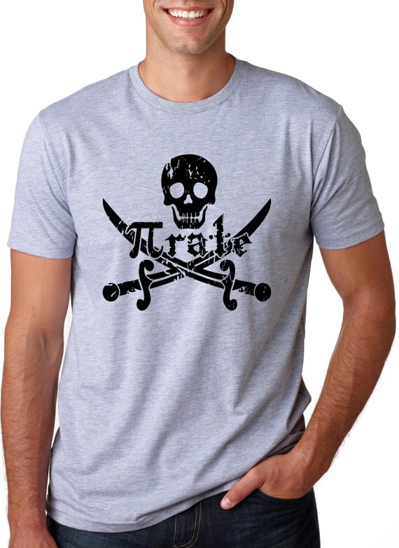 MENS Pirate t shirt funny math shirt S3XL by CrazyDogTshirts