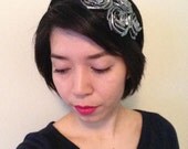 Metallic Rosette Fascinator Headband