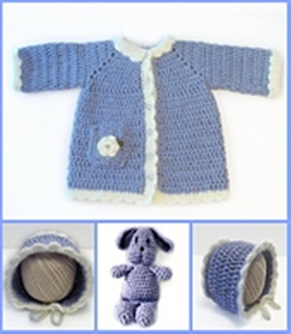 Toddler Cotton Coat and Bunny Crochet Pattern 686