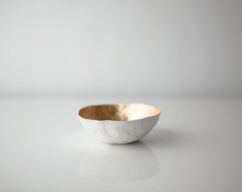 Small Gold Paper Bowl