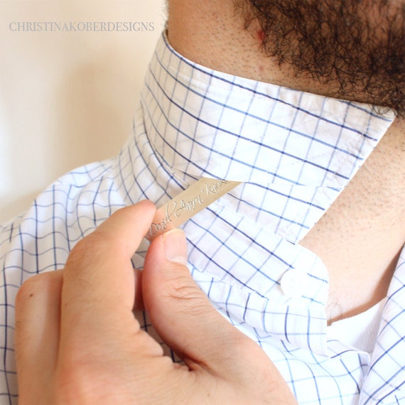 collar stays sterling silver by christinakober on Etsy