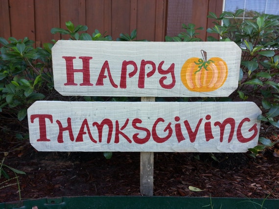 Happy Thanksgiving Sign Yard Ornament Welcome Sign Gift Lawn