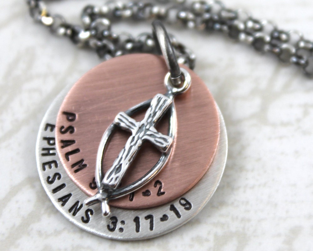 Mens Personalized Jewelry Personalized Cross Necklace