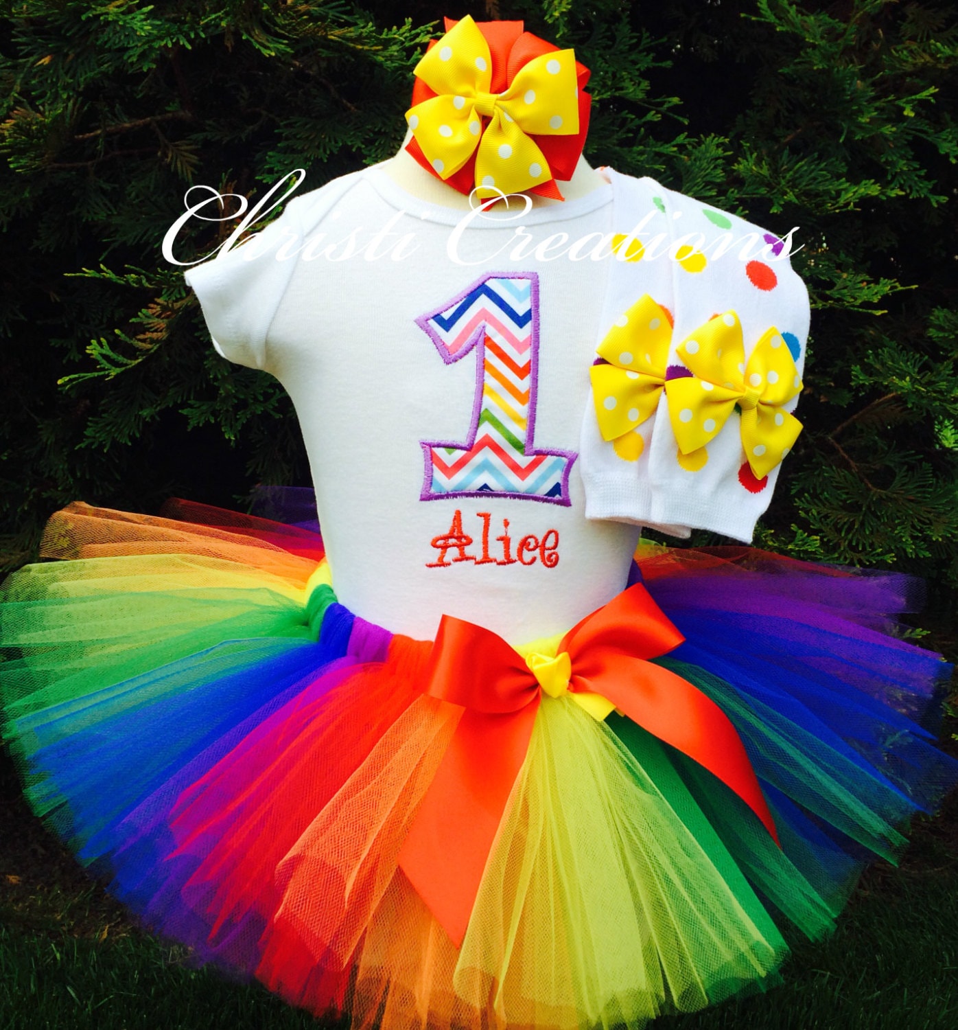 Rainbow 1st Birthday Outfit for Cake Smash Outfit Includes