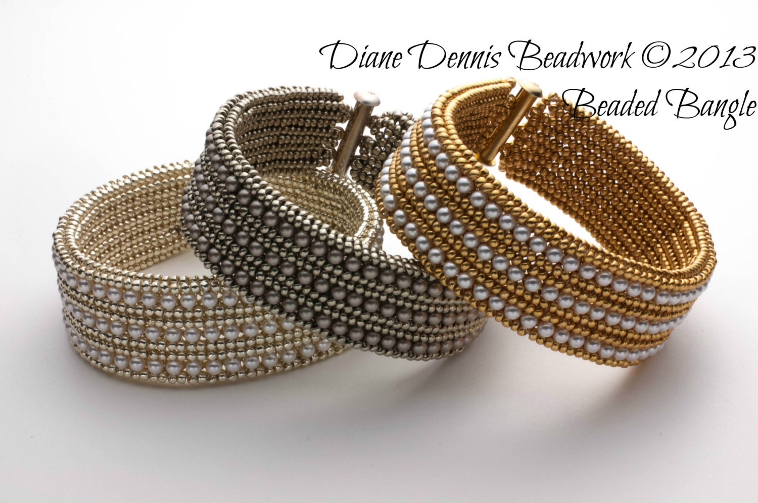 Herringbone Bangle Bracelet Kit in Gold