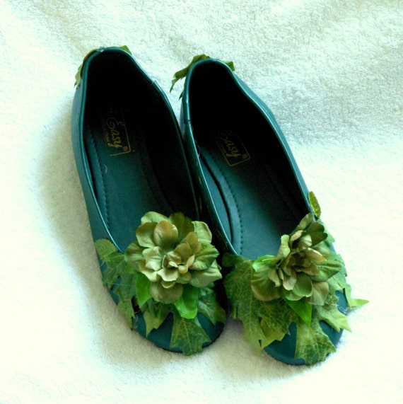 Items similar to Woodland Fairy Shoes adult shoe size 7 M Faerie