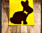 Chocolate Easter bunny felt puzzle with placement card Il_170x135