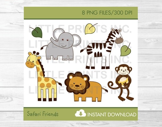 cute jungle animal clipart safari animal clipart jungle