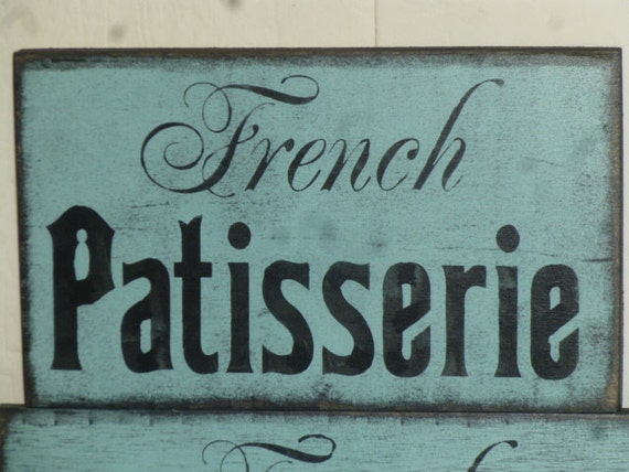 FRENCH PATISSERIE SIGN / French bakery sign / hand painted