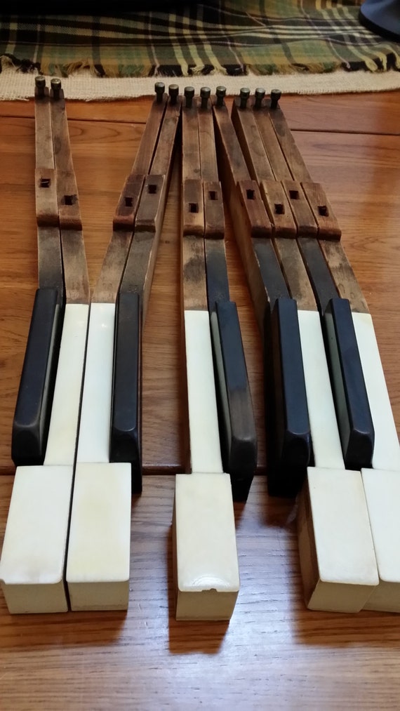 Vintage Piano Keys For Decor or Art Project Great Gift For