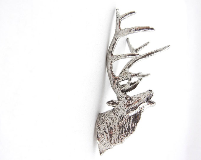 Pewter Elk Head Mount