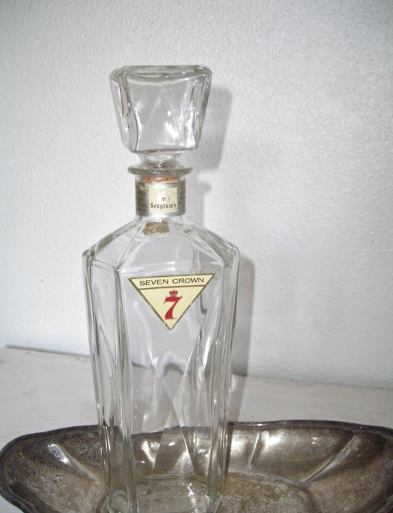 Seagrams 7 Decanter Seagram And Sons Seven Crown Whiskey