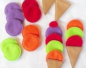 Christmas in July Sale Felt ice cream cone game- educational game learning toy Eco-Friendly felt game Il_170x135