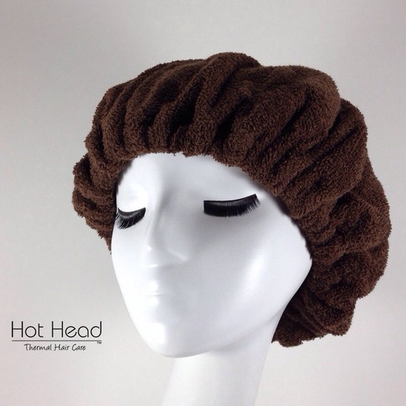 Hot Head Deep Conditioning Heat Caps Hair Repair Treatment Brown