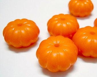 Pumpkin Beads - Set of 20 beads - Acrylic - #ACR155