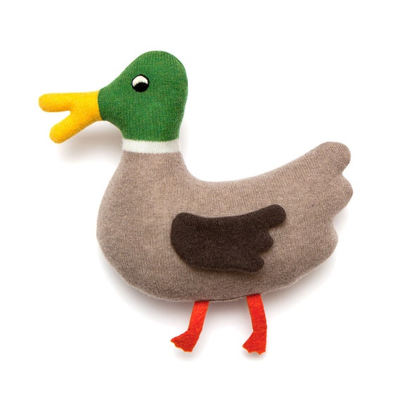 Cedric the Duck Lambswool Plush Toy - Made to order
