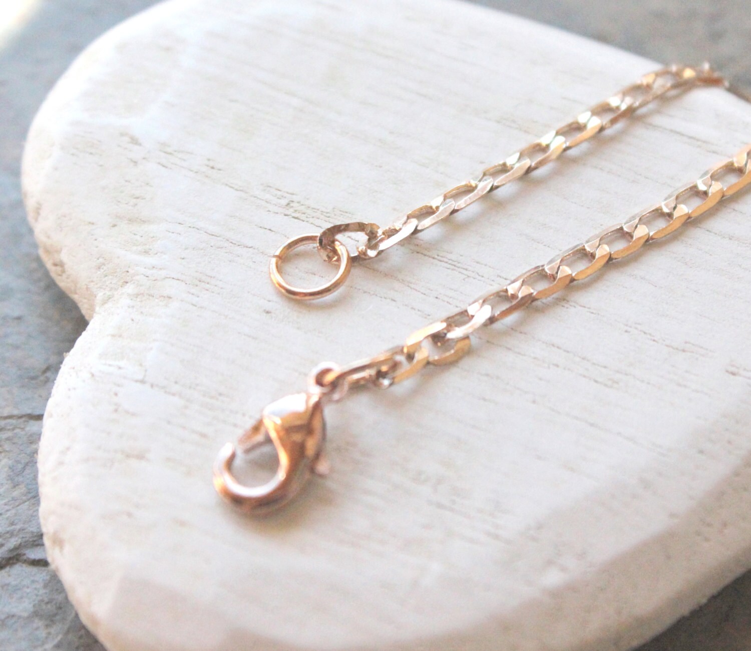 Rose Gold Chain necklace 14 inch 36 inch pale rose by acanthusjd