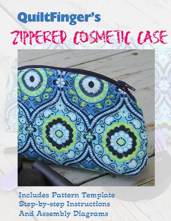 Zippered Cosmetic Case Makeup Bag PDF Pattern Download