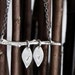 Family Tree Initial Necklace, The Original - Personalized Custom Lower Case Initials on Two Leaves