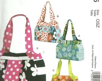 MCCALL'S PATTERN M6335, ladie's purses and totes in different sizes, casual, new and uncut