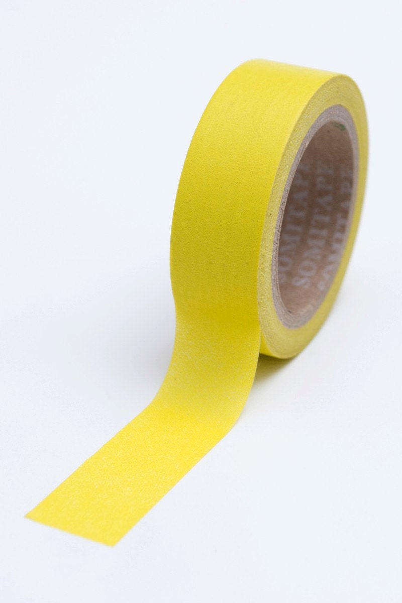 Washi Tape 15mm Tennis Ball Yellow Deco Paper Tape No.