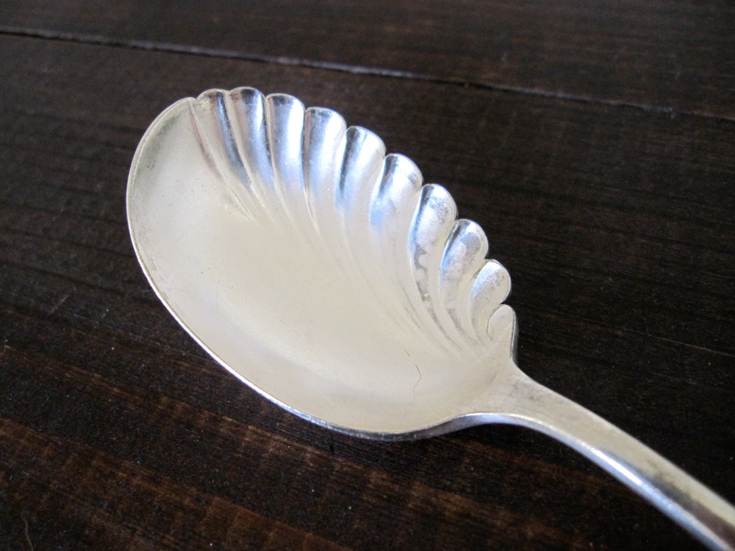 Art Nouveau Jelly Spoon or Sugar Spoon Moline 1893