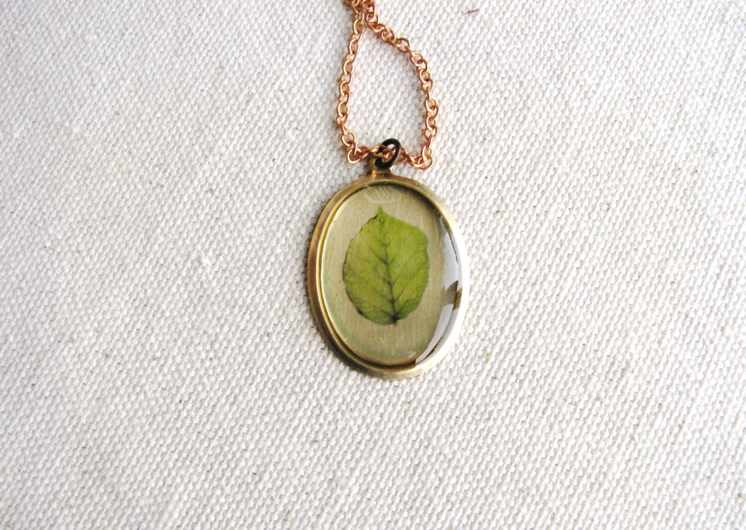 Art Necklace Leaf Resin Jewelry Tree Pendant Nature Inspired