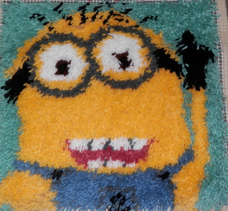Minion 16X16 Latch Hook Kit Free Shipping