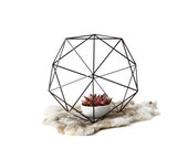 Orb Himmeli with Cup or Vase | Modern Sphere | Geometric Art Sculpture | Minimalist Home Decor