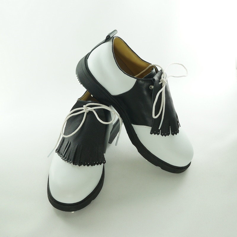 Black Leather KILTIES Mens Kiltie Shoe by