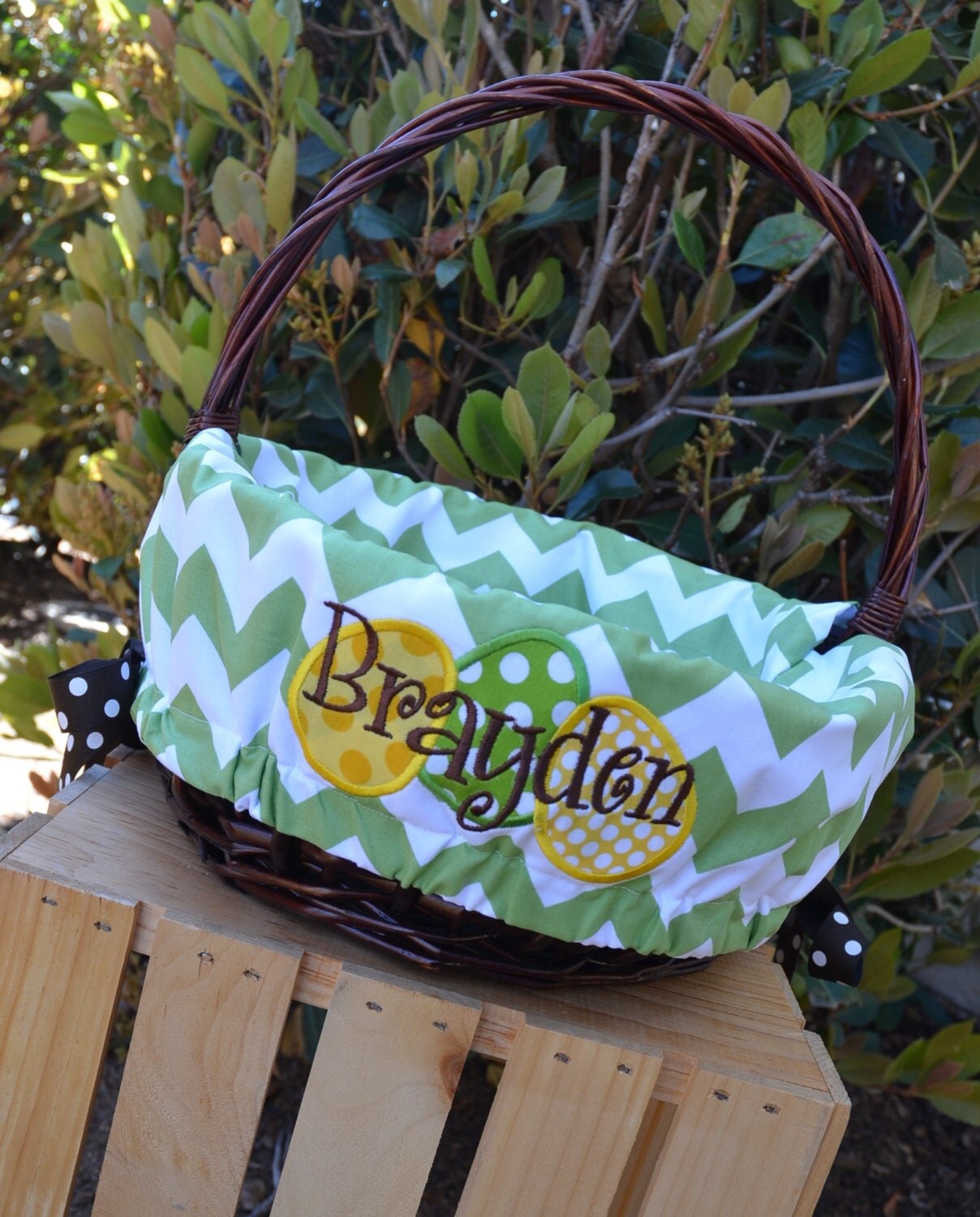 Deluxe Easter Basket liners with eggs for Girls or Boys Easter