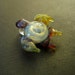 Boro Glass Sea Turtle Galaxy Pendant Lampworked Silver Fumed