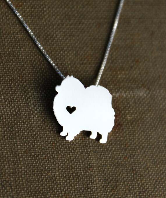 pomeranian necklace pomeranian necklace sterling silver cut by justplainsimple pomeranian necklace pomeranian necklace sterling silver cut by justplainsimple