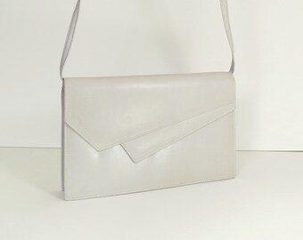 Lettera Daily Leather Clutch Grey main image 1