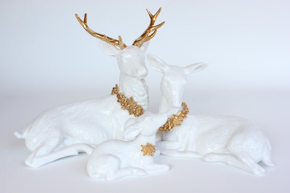 porcelain deer family