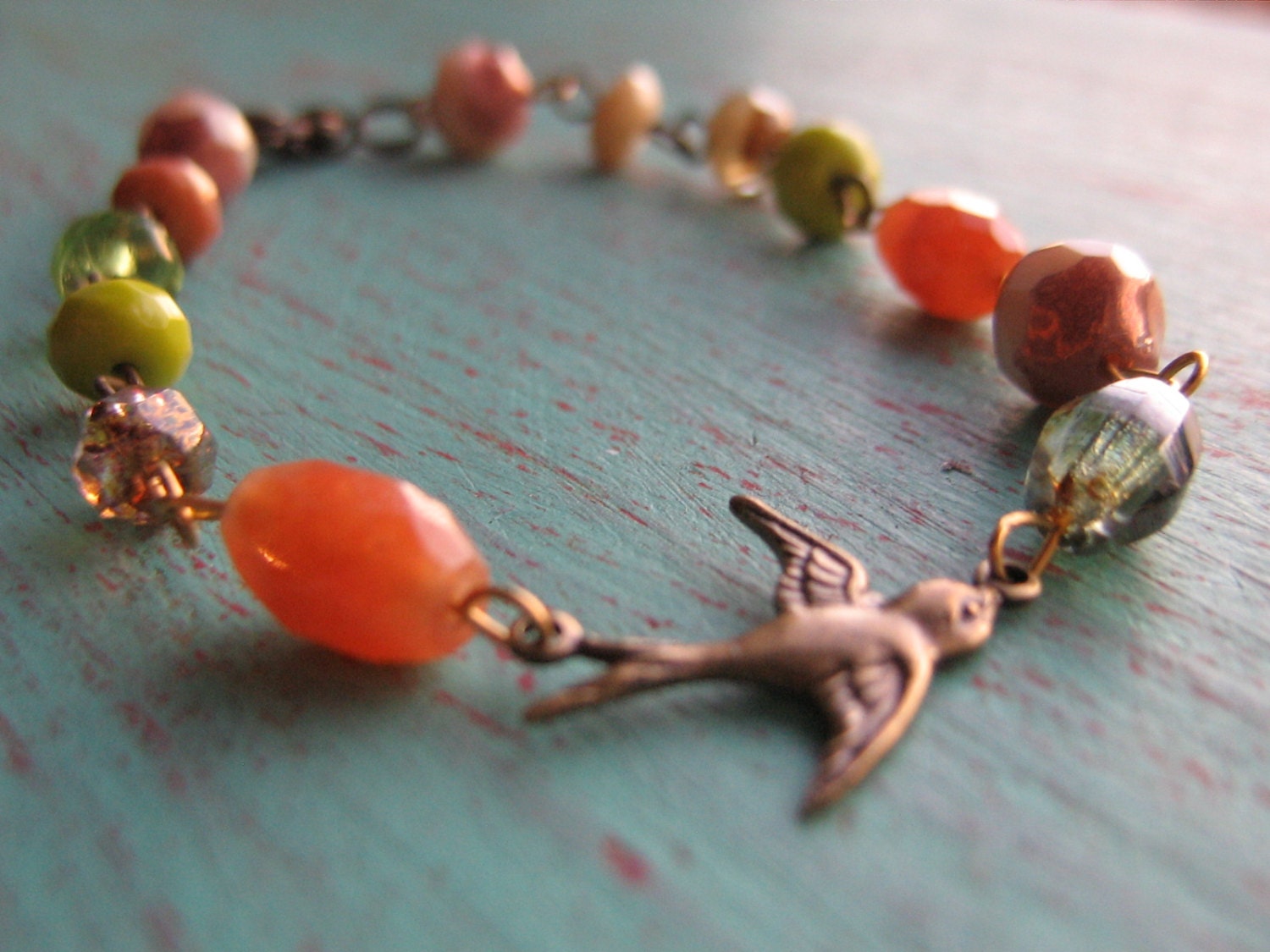 Bird Bracelet by sweetVintage on Etsy