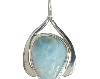 Larimar and Sterling Silver Pendant plarg2419