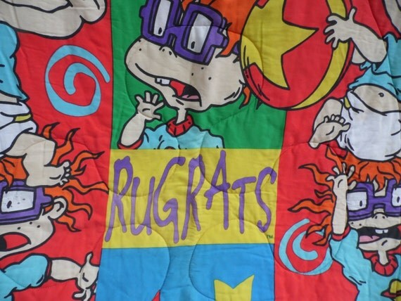 Rugrats Twin Bed Comforter Bedspread reversible Tommy Pickles
