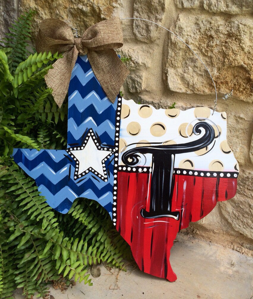 Texas Personalized Door Hanger
