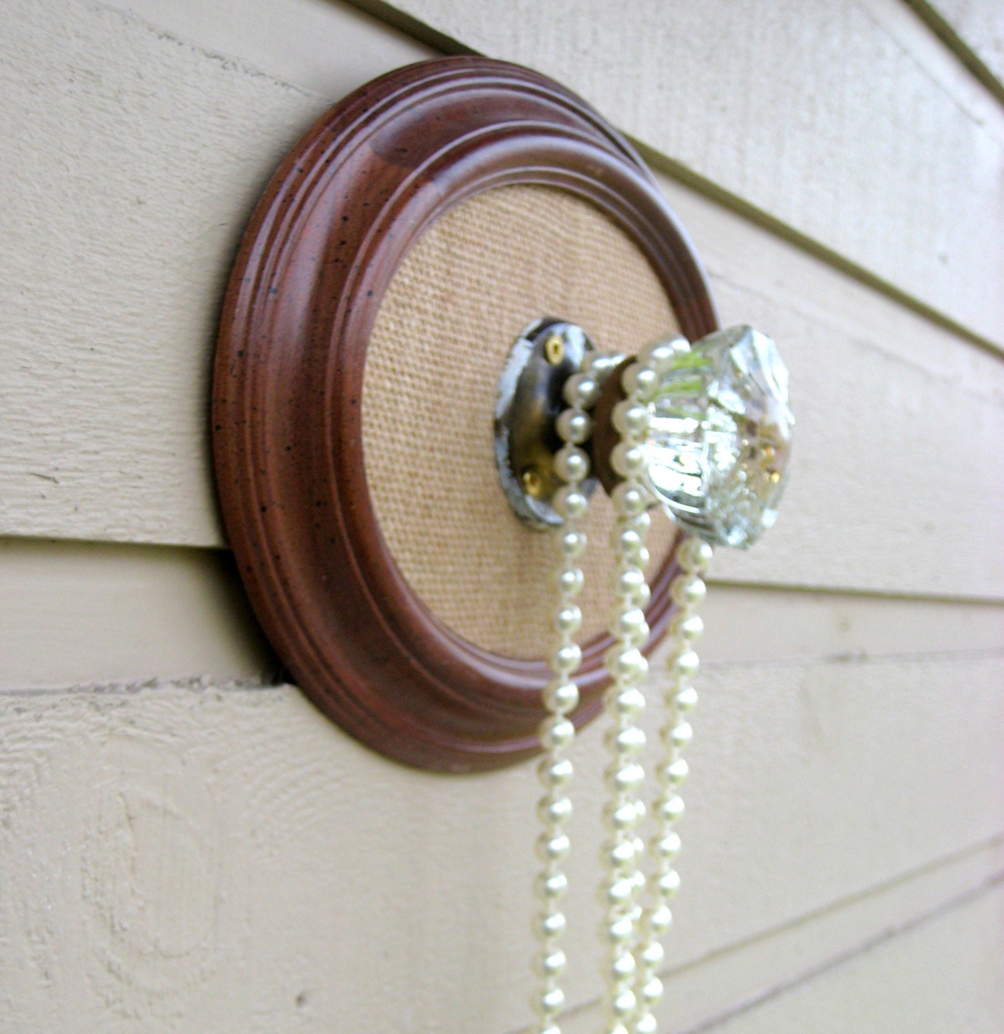 Antique Door knob display rack with a glass by jensdreamdecor