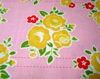 Pink Floral Fabric by the Yard Sidewalks October Afternoon Riley Blake Designs