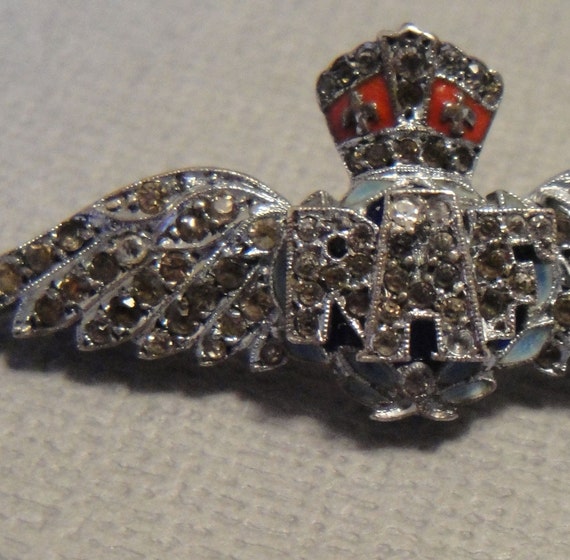 RAF Sweetheart Badge Brooch Pin Royal Air by EyeCandyAntiques